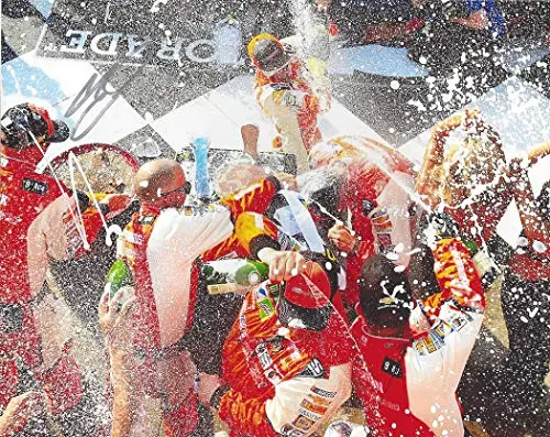 Autographed 2018 Chase Elliott #9 Sun Energy Racing Watkins Glen First Race Win (Victory Lane Champagne Celebration) Signed Collectible Picture 8X10 Inch Nascar Glossy Photo With Coa 1