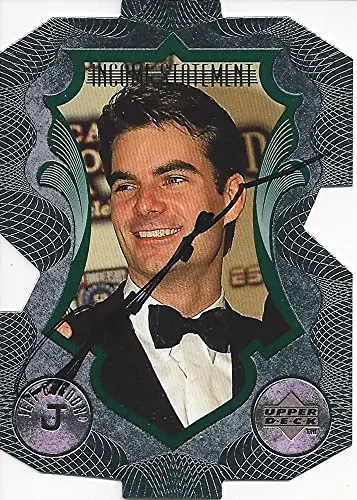 Autographed Jeff Gordon 1999 Upper Deck Racing Income Statement (#24 Dupont Team) Hendrick Motorsports Rare Insert Diecut Signed Collectible Nascar Trading Card With Coa 1