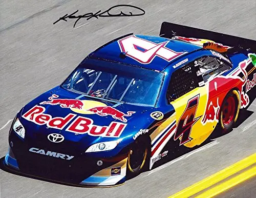 Autographed 2011 Kasey Kahne #4 Red Bull Racing Team (Sprint Cup Series) On Track Picture 9X11 Nascar Glossy Photo With Coa 1