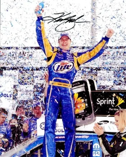 Autographed 2010 Kurt Busch #2 Miller Lite Racing Atlanta Win (Penske) Signed Nascar 8X10 Glossy Photo With Coa 1