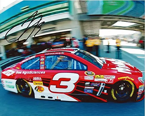 Autographed 2016 Austin Dillon #3 Dow Agroscience Team (Richard Childress Racing) Pre-Race Practice 8X10 Inch Signed Picture Nascar Glossy Photo With Coa 1