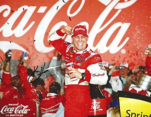 Autographed 2013 Kevin Harvick #29 Budweiser Racing Coca-Cola 600 Charlotte Race Win (Victory Lane Celebration) Childress Team Signed Collectible Picture Nascar 9X11 Inch Glossy Photo With Coa 1