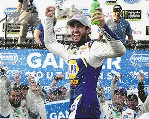 Autographed 2018 Chase Elliott #9 Napa Racing Dover Race Win (Victory Lane Celebration) Hendrick Motorsports Monster Cup Series Signed Picture 8X10 Inch Nascar Glossy Photo With Coa 1