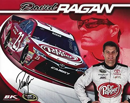 Autographed 2016 David Ragan #23 Dr. Pepper Team (Sprint Cup Series) Bk Racing 9X11inch Signed Picture Nascar Hero Card Photo With Coa 1