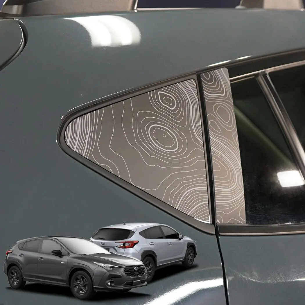 Topographic Map Pillar Overlays - 2024+ Crosstrek 6