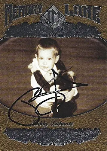 Autographed Bobby Labonte 2012 Press Pass Total Memorabilia Memory Lane Signed Collectible Nascar Insert Trading Card With Coa (#Ml 9/9) 1