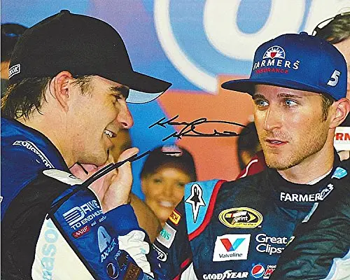 2X Autographed Jeff Gordon & Kasey Kahne 2014 Atlanta Win Victory Lane (#24 Panasonic - #5 Farmers Racing) 8X10 Signed Picture Nascar Glossy Photo With Coa 1