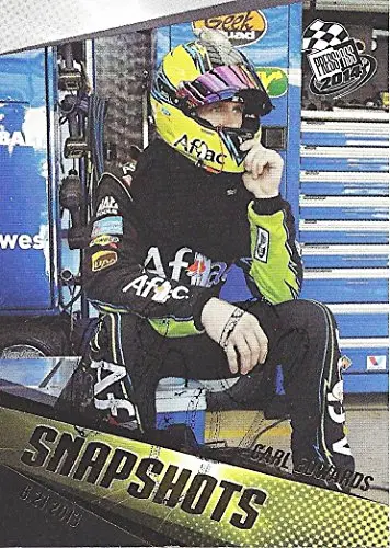 Autographed Carl Edwards 2014 Press Pass Racing (#99 Aflac Team) Roush Fenway Garage Area Signed Collectible Nascar Trading Card With Coa 1
