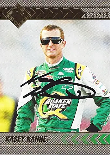 Autographed Kasey Kahne 2013 Press Pass Total Memorabilia (#5 Quaker State Racing Team) Signed Collectible Nascar Gold Insert Trading Card With Coa (#093/275) 1