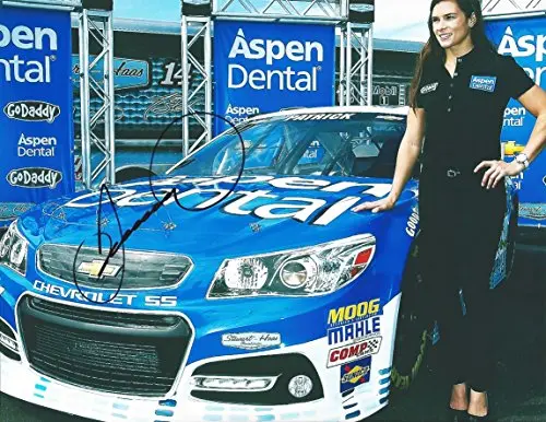 Autographed 2015 Danica Patrick #10 Aspen Dental Racing (Stewart-Haas) Promotional Shoot 9X11 Signed Picture Nascar Photo Glossy With Coa 1