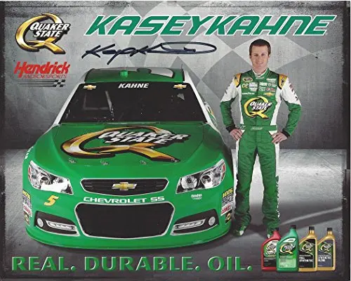 Autographed 2013 Kasey Kahne #5 Quaker State Racing Team (Real. Duable. Oil.) Hendrick Motorsports Sprint Cup Series Signed Collectible Picture Nascar 8X10 Inch Hero Card Photo With Coa 1