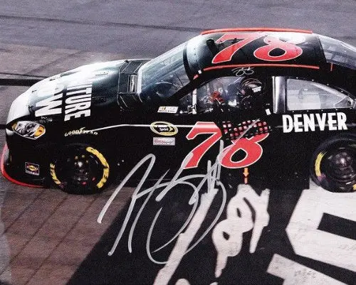 Autographed Regan Smith 2011 Darlington Win (#78 Furniture Row) Nascar 8X10 Signed Glossy Photo W/Coa 1