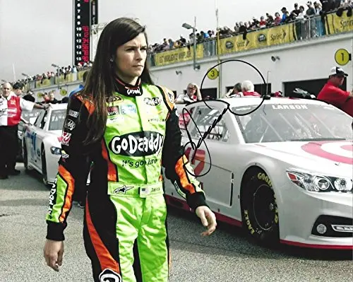 Autographed 2015 Danica Patrick #10 Godaddy Racing Team (Stewart-Haas) Pit Road Walk Signed Picture 8X10 Nascar Glossy Photo With Coa 1