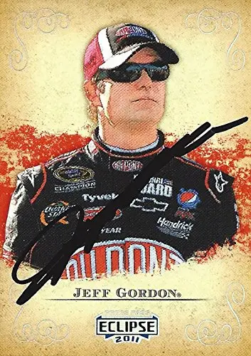 Autographed Jeff Gordon 2011 Press Pass Eclipse Racing (#24 Dupont Chevrolet Team) Hendrick Motorsports Signed Nascar Collectible Trading Card With Coa 1