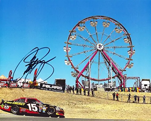 Autographed 2012 Clint Bowyer #15 Waltrip Racing (5-Hour Energy) Sonoma Road Course Ferris Wheel 8X10 Signed Picture Nascar Glossy Photo With Coa 1