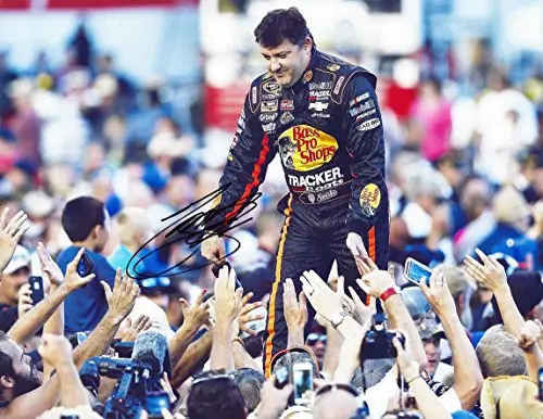 Autographed 2015 Tony Stewart #14 Bass Pro Shops Racing (Stewart-Haas) Driver Introductions 9X11 Signed Picture Nascar Glossy Photo With Coa 1