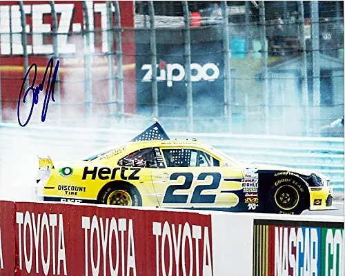 Autographed 2014 Brad Keselowski #22 Hertz Racing Watkins Glen Win (Penske Nationwide Series) 8X10 Signed Nascar Glossy Photo With Coa 1