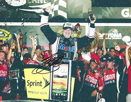 Autographed 2012 Tony Stewart #14 Mobil 1 Racing Daytona Win (Coke Zero 400 Victory Lane) 9X11 Signed Picture Nascar Glossy Photo With Coa 1