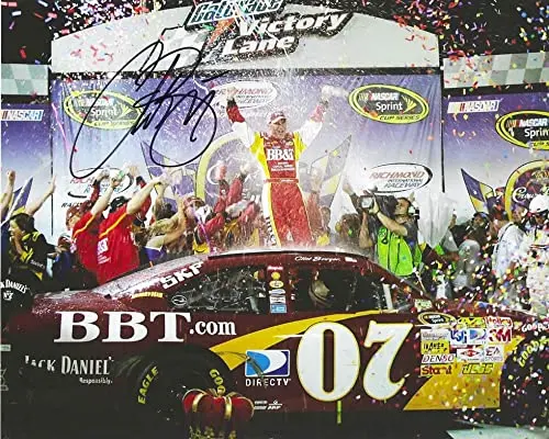 Autographed 2008 Clint Bowyer #07 Bb&T Racing Richmond Race Win (Victory Lane Celebration) Signed Collectible Picture 8X10 Inch Nascar Glossy Photo With Coa 1