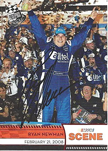 Autographed Ryan Newman 2009 Press Pass Racing Nascar Scene (Daytona 500 Winner) Signed Collectibe Nascar Trading Card With Coa 1