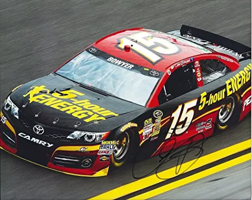 Autographed 2014 Clint Bowyer #15 Mwr 5-Hour Energy Racing (On-Track) Signed 8X10 Nascar Glossy Photo W/Coa 1