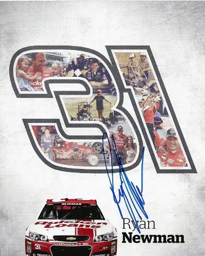 Autographed 2014 Ryan Newman #31 Quicken Loans Racing (Childress) 8X10 Signed Nascar Hero Card W/Coa 1