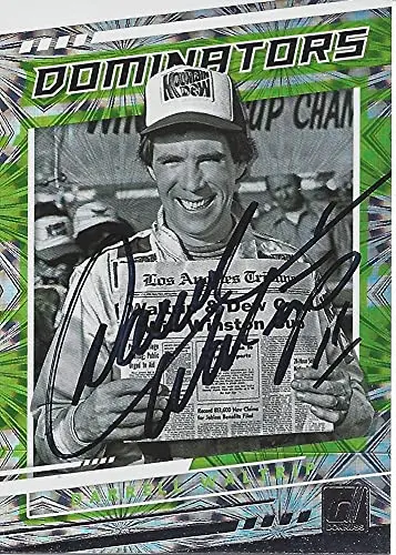 Autographed Darrell Waltrip 2021 Panini Donruss Racing Dominators (#11 Mountain Dew) Insert Signed Collectible Nascar Trading Card With Coa 1