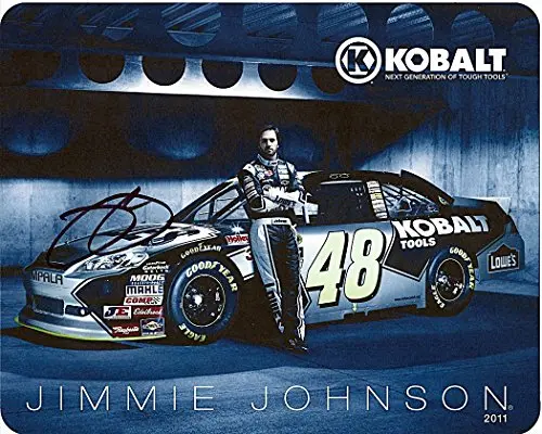 Autographed 2011 Jimmie Johnson #48 Kobalt Tools Racing (Next Generation) Signed 8X10 Nascar Hero Card With Coa 1