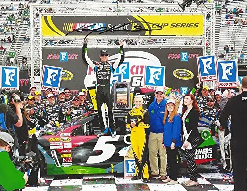 Autographed 2013 Kasey Kahne #5 Great Clips Racing Food City 500 Bristol Race Win (Victory Lane Celebration) Hendrick Motorsports Signed Picture Nascar 9X11 Inch Glossy Photo With Coa 1