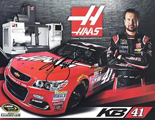 Autographed 2016 Kurt Busch #41 Haas Automation Racing (Sprint Cup Series) Stewart-Haas Team Signed Picture Nascar 9X11 Inch Hero Card Photo With Coa 1
