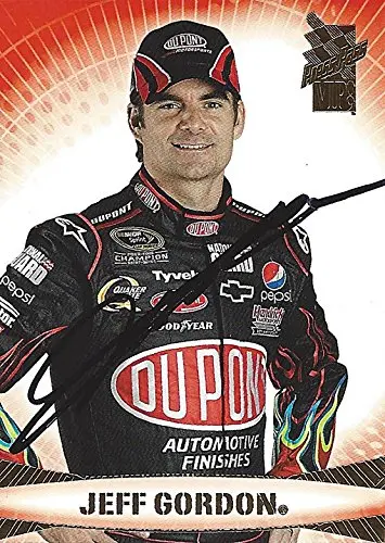 Autographed Jeff Gordon 2009 Press Pass Vip Racing Master Strategist (#24 Dupont Team) Hendrick Motorsports Signed Nascar Collectible Trading Card With Coa 1