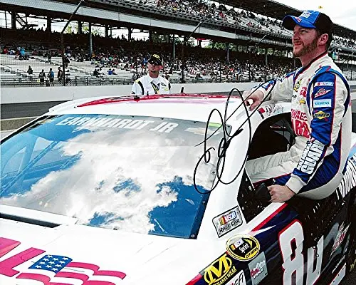 Autographed 2013 Dale Earnhardt Jr. #88 National Guard Indianapolis Motor Speedway Brickyard Pit Road (Picture) Nascar Glossy Photo With Coa 1