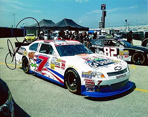 Autographed 2011 Danica Patrick #7 Godaddy Racing Patriotic Usa (Nationwide Series) Rookie Signed 8X10 Nascar Glossy Photo With Coa 1