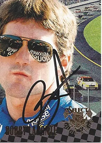 Autographed Bobby Labonte 1995 Select Racing Young Stars Winston Cup Series Vintage Signed Nascar Collectible Trading Card With Coa 1