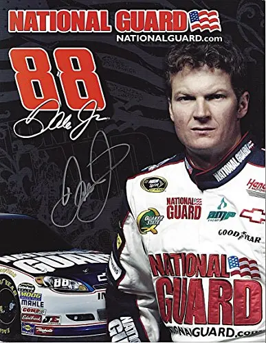 Autographed 2011 Dale Earnhardt Jr. #88 National Guard Racing (Hendrick Motorsports) Signed 9X11 Nascar Hero Card With Coa 1