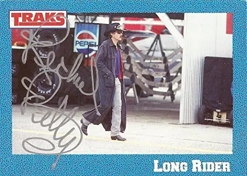 Autographed Richard Petty 1991 Traks Race Products Long Rider (#43 Stp Racing Team) Vintage Signed Collectible Nascar Trading Card With Coa 1