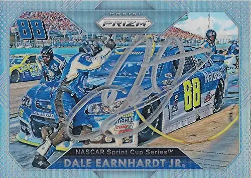 Autographed Dale Earnhardt Jr. 2016 Panini Prizm Racing Rare Prizm (#88 Nationwide Team) Hendrick Motorsports Sprint Cup Series Insert Signed Nascar Collectible Trading Card With Coa 1