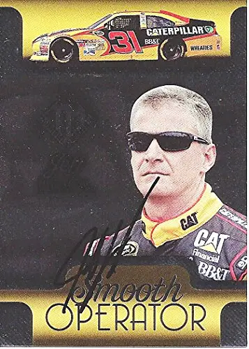 Autographed Jeff Burton 2013 Press Pass Total Memorabilia Smooth Operator (#31 Caterpillar Racing) Signed Collectible Nascar Insert Trading Card With Coa (So 7/10) 1
