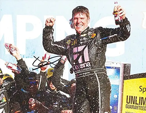 Autographed 2013 Jamie Mcmurray #1 Cessna Ganassi Racing Team Talladega Race Win (Victory Lane Celebration) Sprint Cup Series Signed Collectible Picture Nascar 9X11 Inch Glossy Photo With Coa 1