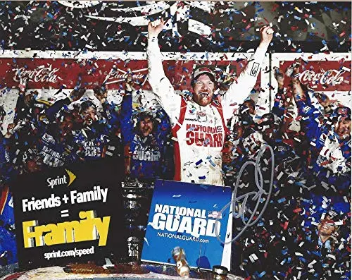 Autographed 2014 Dale Earnhardt Jr. #88 National Guard Racing 2X Daytona 500 Race Winner (Victory Lane Celebration) Hendrick Signed Collectible Picture Nascar 8X10 Inch Glossy Photo With Coa 1