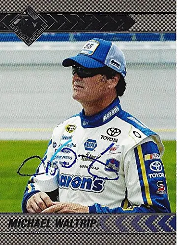 Autographed Michael Waltrip 2013 Press Pass Total Memorabilia (#55 Aaron's Dream Machine Racing) Signed Collectible Nascar Trading Card With Coa 1