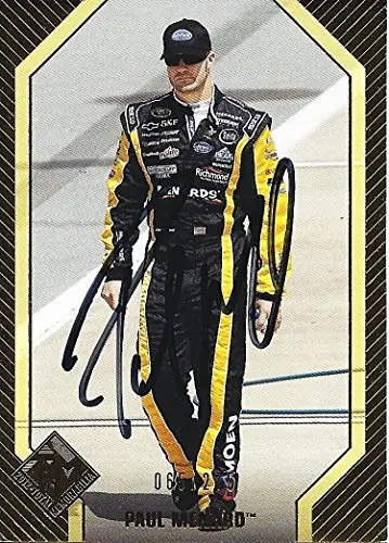 Autographed Paul Menard 2012 Press Pass Racing Total Memorabilia (#27 Menards Team) Rcr Gold Insert Signed Collectible Nascar Trading Card With Coa (#069 Of 275 Produced) 1