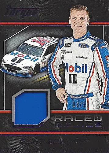 Clint Bowyer 2017 Panini Torque Racing Raced Relics Sheetmetal (#14 Mobil 1 Race-Used Metal) Insert Collectible Nascar Trading Card #09/10 1