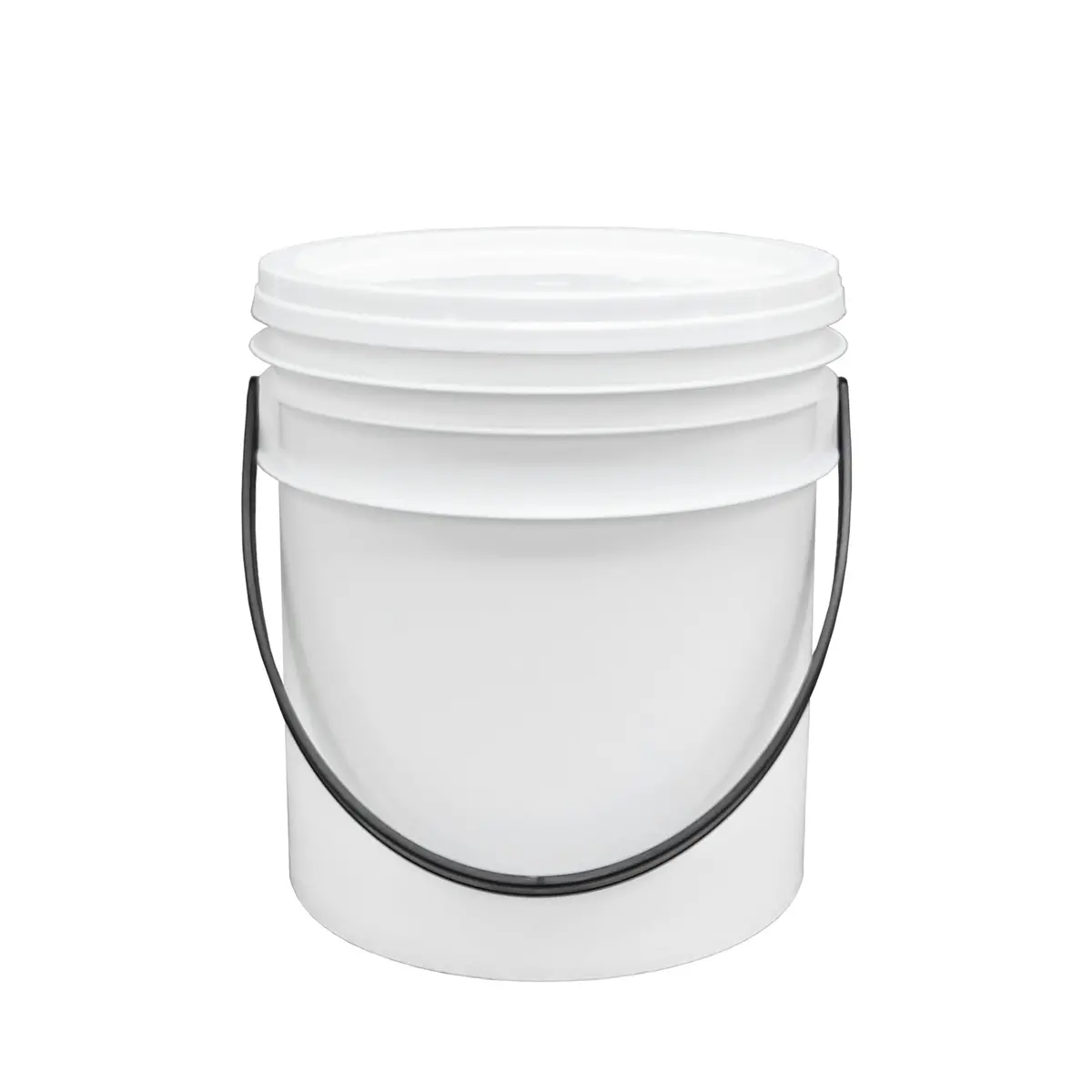 7 Litres White Pail With Lid 1