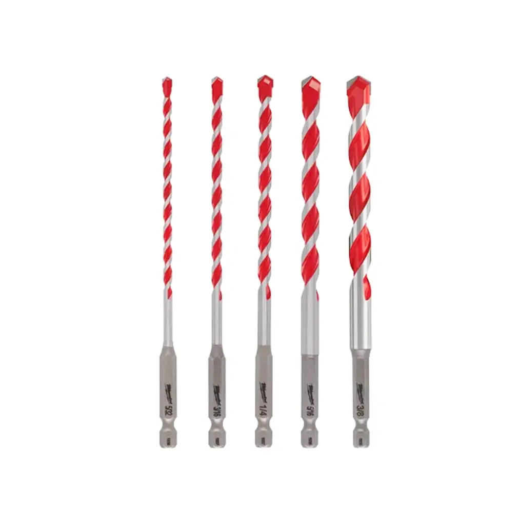 Juego De Brocas De Martillo De Carburo De Servicio De Impacto 5 Piezas | Milwaukee 1
