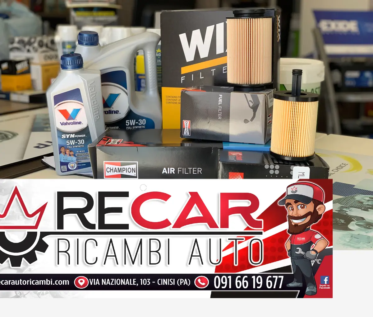 Kit0001rec Kit Tagliando Golf V 1.9 Tdi 105 Cv  Bjb, Bkc, Bxe, Bls 1