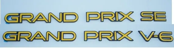 Door Badge Overlay Decals - 88-96 Grand Prix 1