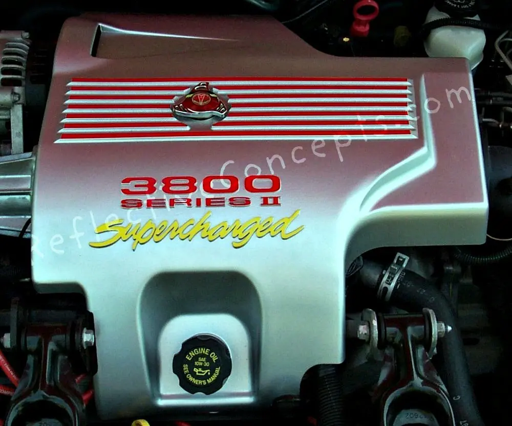 L67 Engine Cover Overlays - 97-04 Regal Gs (Supercharged) 1