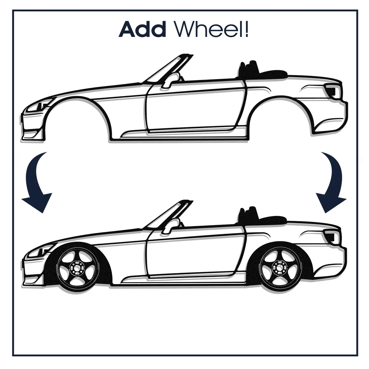 Upgrade Your Metal Car Art With Wheels 1