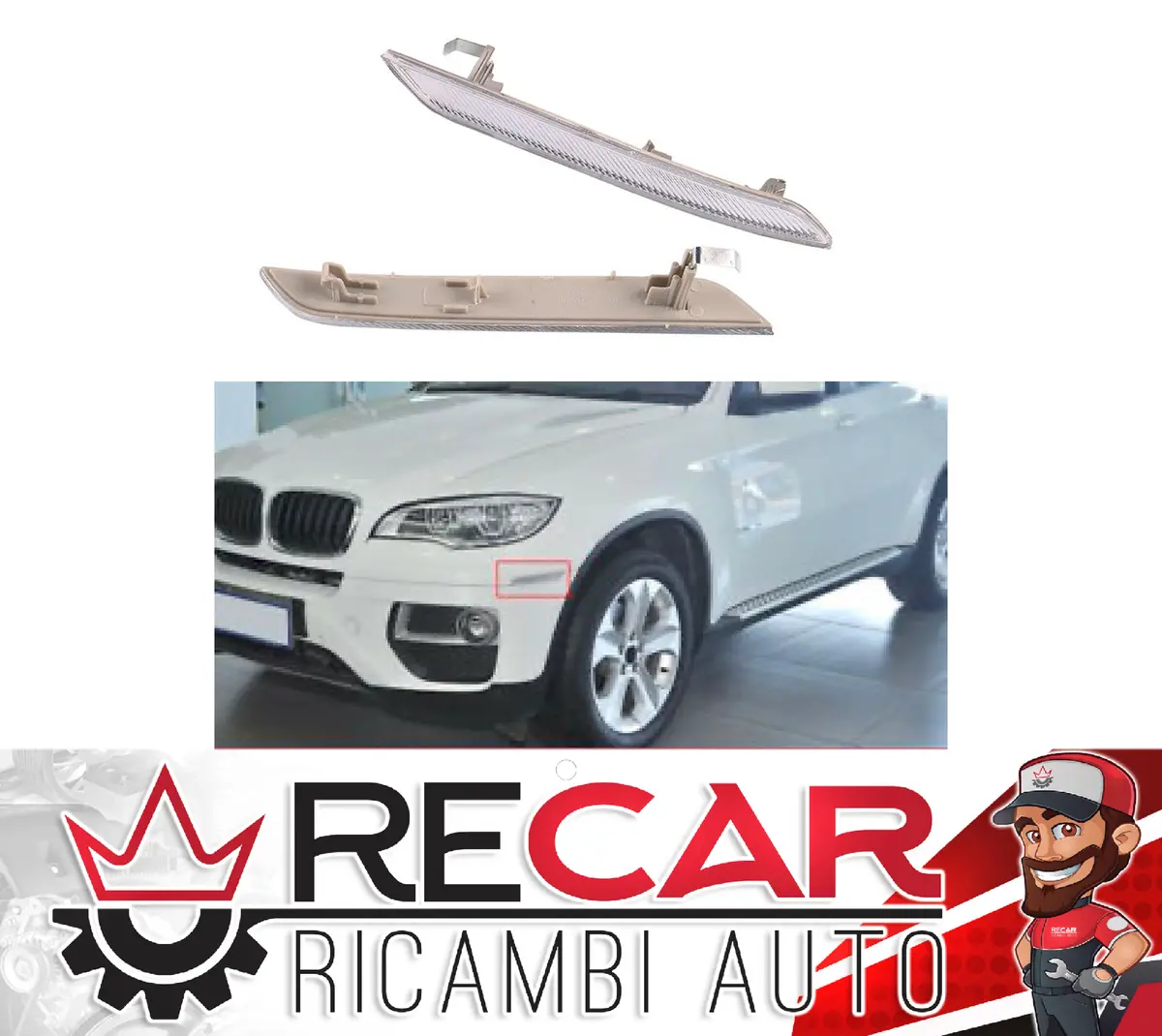 Catarifrangenti Bmw X6 Anteriori= 63147187087 1